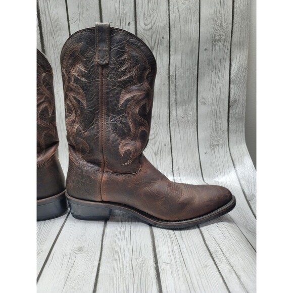 Double H Robert Men’s 15 D AG7 Western Cowboy Work Brown Leather Boots 3282 main image 4